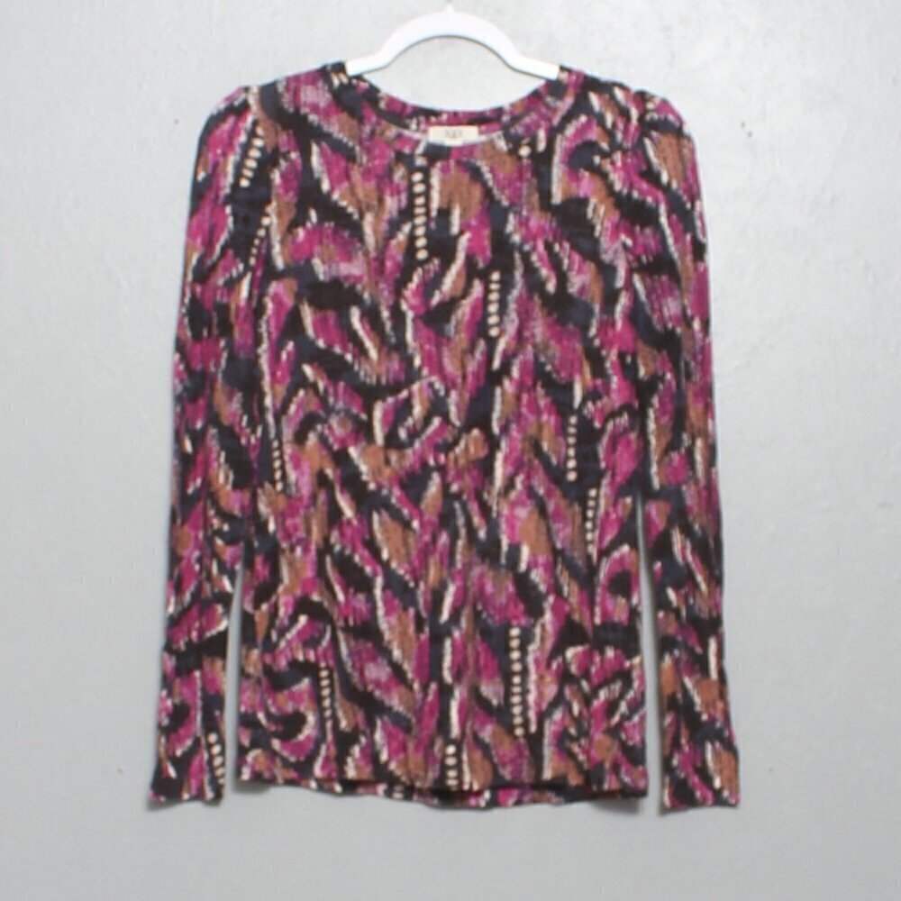 NZT Nic and Zoe NWT sweet dreams printed long sleeve top
